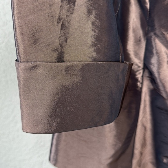 NWT Alex Evenings 3/4 Sleeve Side Closure Blouse Jacket with Collar Size M - Picture 5 of 16